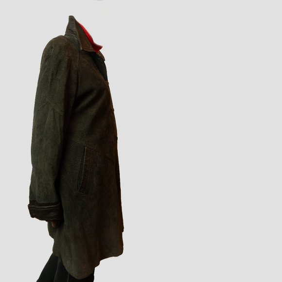 Vintage Oscar Leopold suede overcoat - Picture 12 of 16